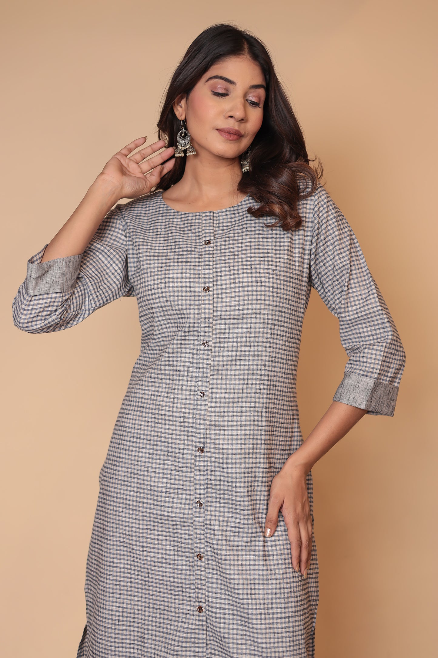 Cotton Linen Co-ord Set Kurta Pant Palazzo Pants & Loose Kurti
