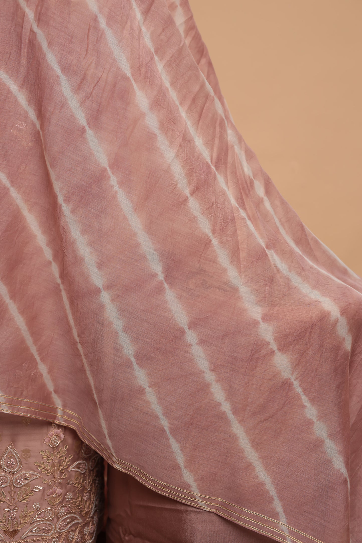 Designer Unstitched Dress Material | Zari Threadwork Kameez