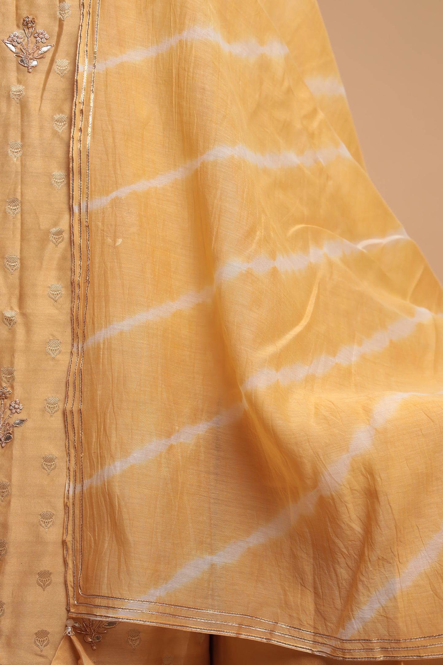 Festive Pastel Green Zardosi Work Salwar Suit Material