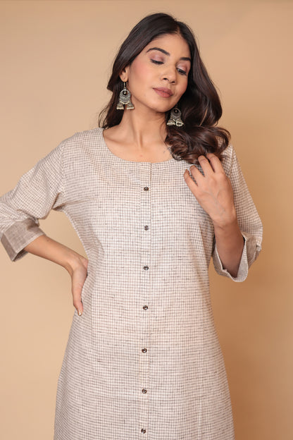 Cotton Linen Co-ord Set Kurta Pant Palazzo Pants & Loose Kurti