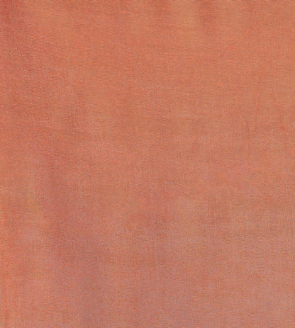Vibrant Peach Orange Unstitched Cotton Silk Suit with Scattered Motif Work