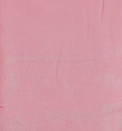 Light Pink Pure Silk Unstitched Suit Set with Heavy Mirror Work Neckline