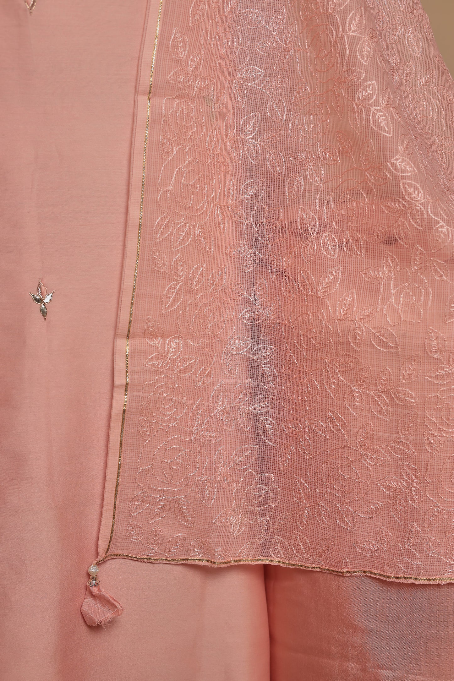Designer Pure Silk Unstitched Suit Collection | Heavy Mirror Work & Bandhani Print Set
