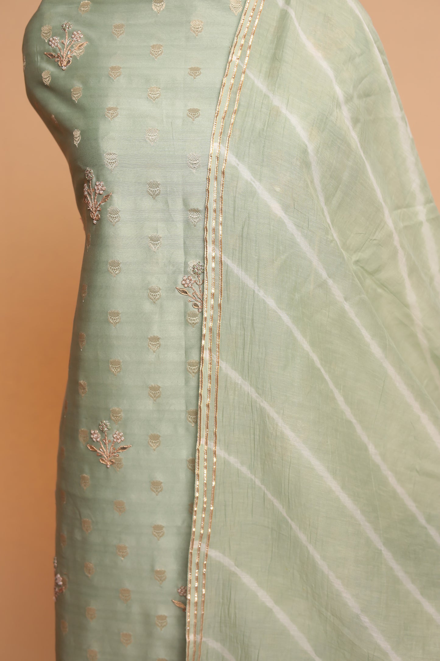 Latest Pakistani Style Unstitched Suit | Luxury Festive Wear