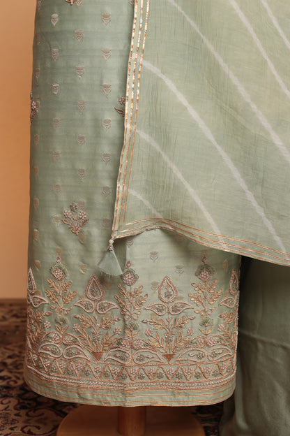Latest Pakistani Style Unstitched Suit | Luxury Festive Wear