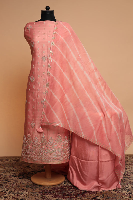 Luxury Festive Wear Unstitched Dress Material