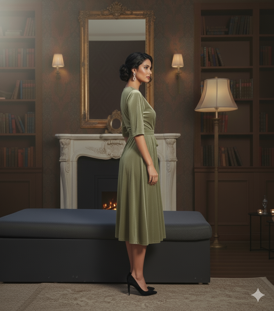 Custom Size Mom & Me Matching Velvet Dress | Mother Daughter Coordinated Outfit | Personalized Fit Required