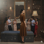 Mom & Me Matching Velvet Dress Set – Elegant Wrap Style Party Dresses for Mother & Daughter