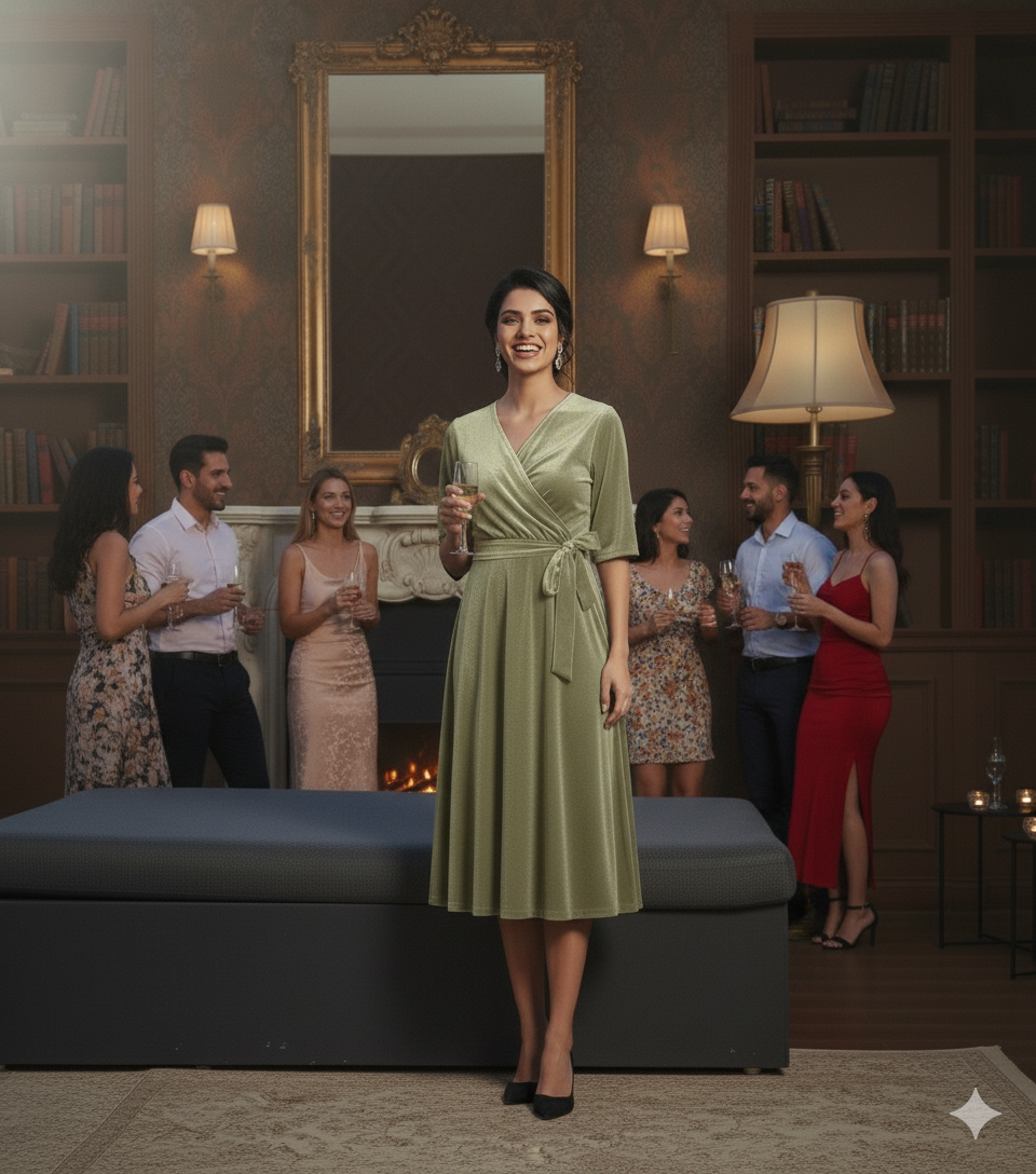 Custom Size Mom & Me Matching Velvet Dress | Mother Daughter Coordinated Outfit | Personalized Fit Required