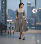 Custom Size Mom & Me Matching Silver Velvet Dress | Mother Daughter Coordinated Outfit | Personalized Fit Required