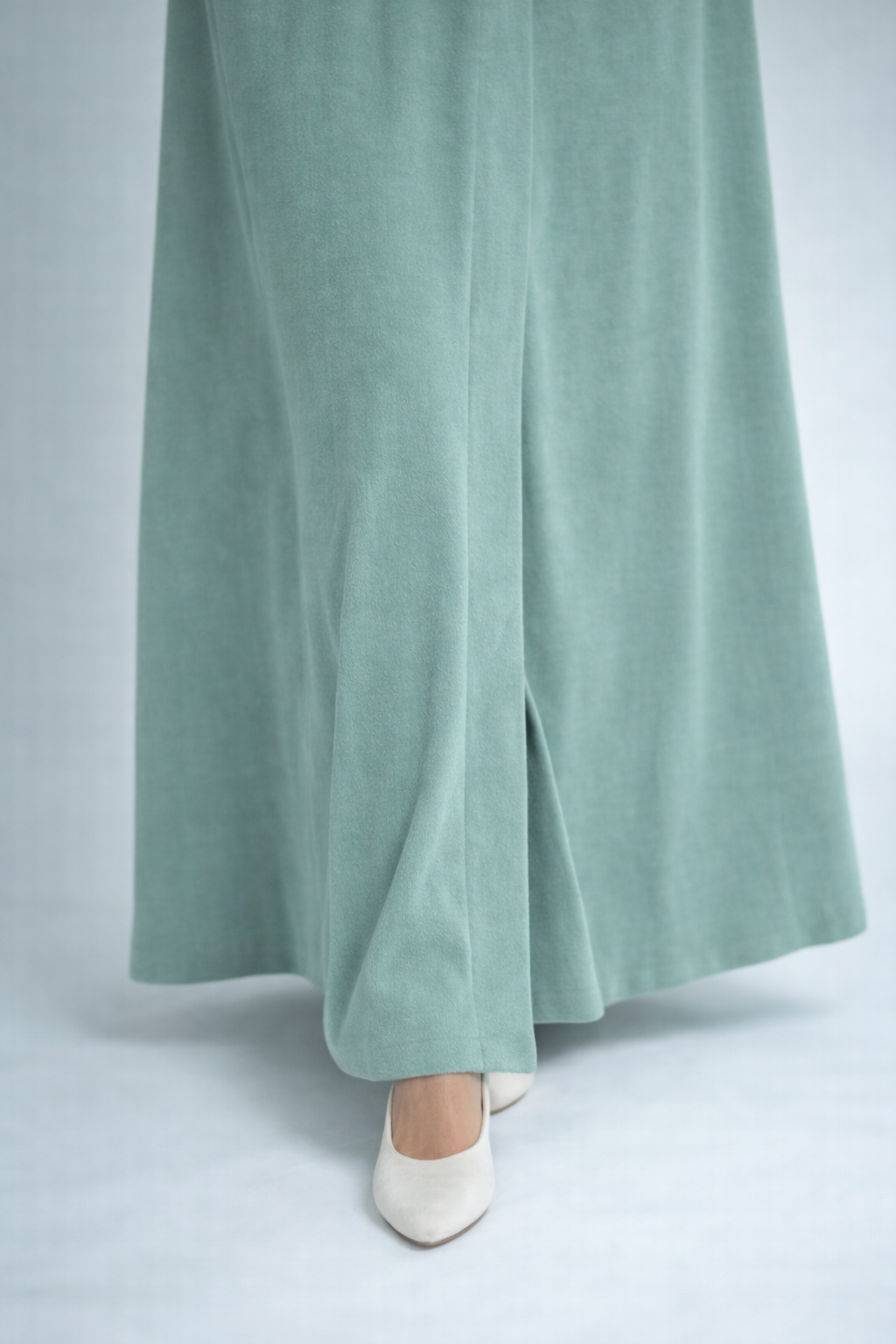 Soft Teal Long Bath Robe for Women – Wrap Style Lounge & Homewear Robe